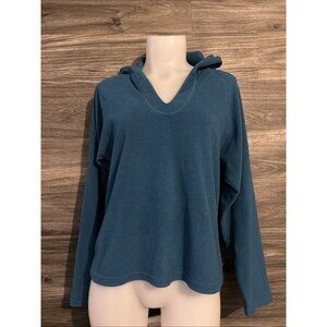 Prana Breathe Ruby Long-Sleeve Fleece V-Neck Pullover Sweatshirt Women's Large